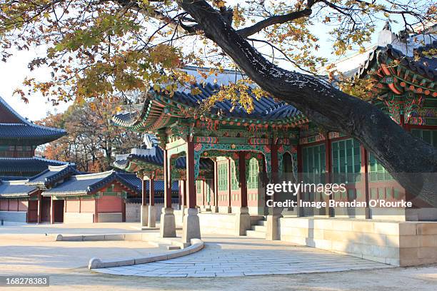 palatial driveway - changdeokgung palace stock pictures, royalty-free photos & images