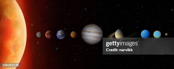 solar system - pluto zwergplanet stock-fotos und bilder