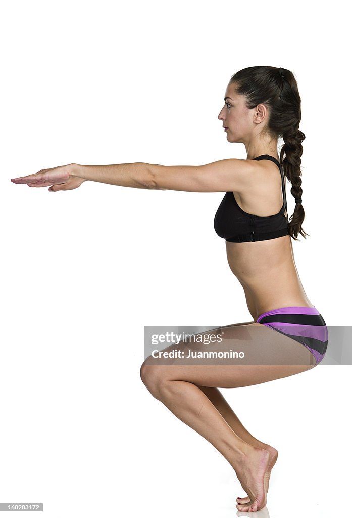 AMARGA pose de ioga (Utkatasana