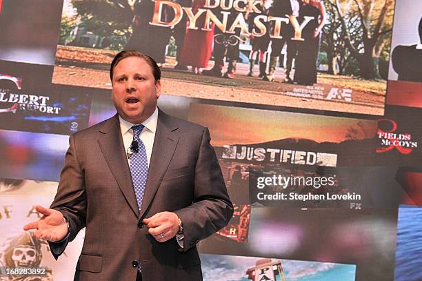 Senior Vice President, Ad Sales, Keith Kazerman speaks onstage at DIRECTV's 2013 National Ad Sales Upfront on May 7, 2013 in New York City.