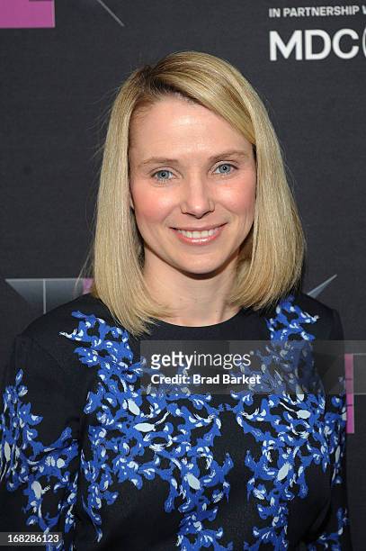 President and CEO of Yahoo!, Marissa Mayer attends the WIRED Business Conference: Think Bigger at Museum of Jewish Heritage on May 7, 2013 in New...