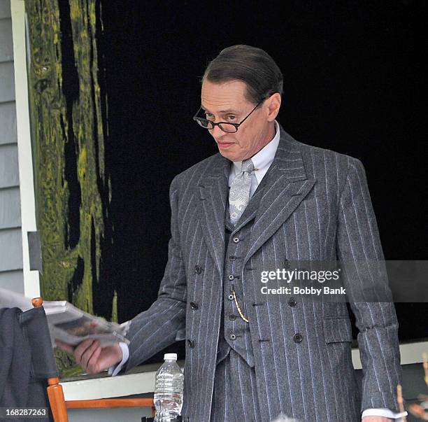 Steve Buscemi on location for "Boardwalk Empire" on May 7, 2013 in the Brooklyn borough of New York City.