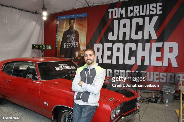 Winner Italo Ciccavelli at the "Jack Reacher" Reach for Reacher Blu-Ray/DVD launch and 1971 Chevelle SS clone car giveaway at Hollywood & Highland...