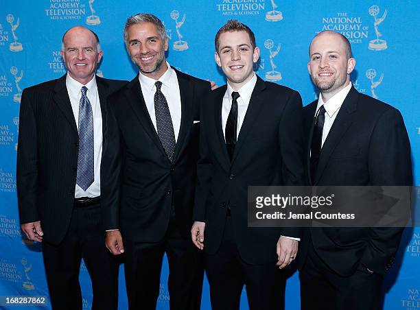 Bill Roach, Cory Cozack, Jessie Edwards and Joel Edwards attend the 34th Annual Sports Emmy Awards Reception at Frederick P. Rose Hall, Jazz at...