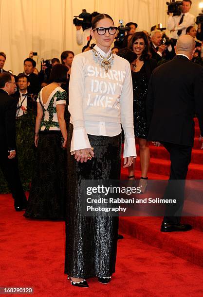 Jenna Lyons attends the Costume Institute Gala for the "PUNK: Chaos to Couture" exhibition at the Metropolitan Museum of Art on May 6, 2013 in New...