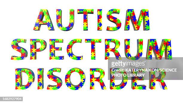 autism spectrum disorder, conceptual illustration - agreement stock illustrations