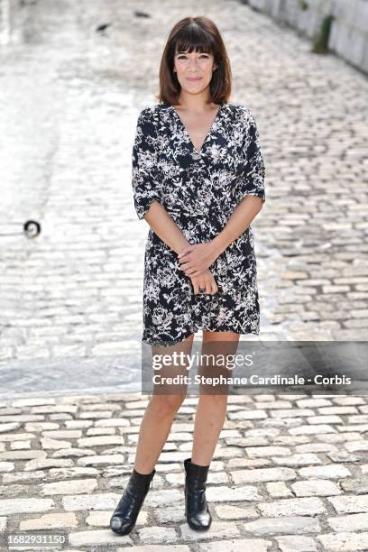 Mélanie Doutey attends the " La Belle Etincelle" Photocall during the 25th La Rochelle Fiction Festival on September 15, 2023 in La Rochelle, France.