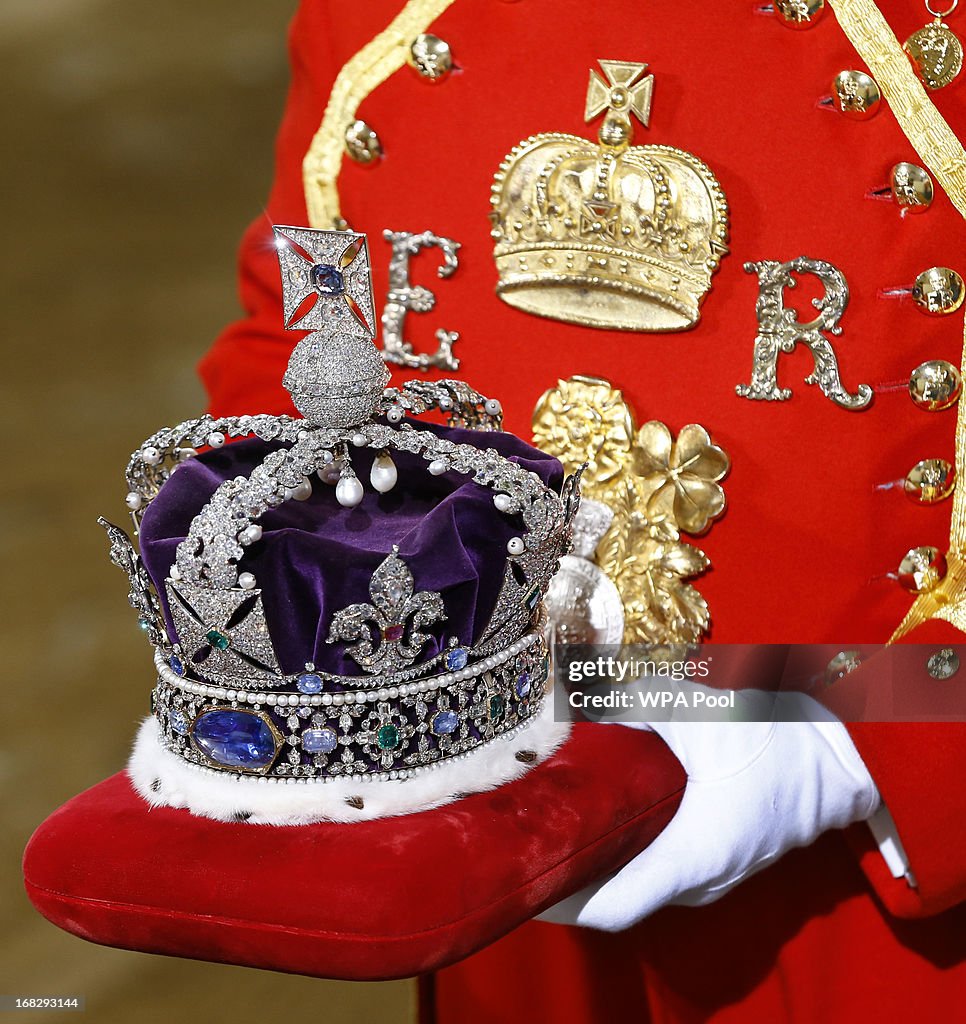 Queen Elizabeth II Attends The State Opening Of Parliament