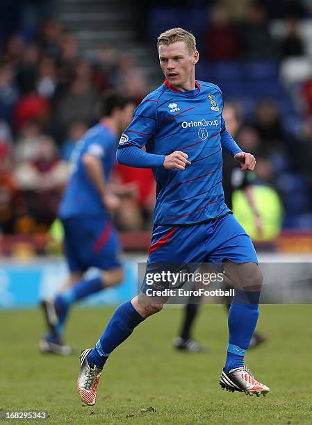 Billy McKay of Inverness Caledonian Thistle FC in action during the Clydesdale Bank Scottish Premier League match between Inverness Caledonian...