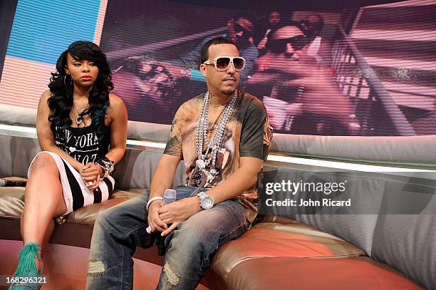 French Montana visits BET's "106 & Park" at BET Studios on May 6, 2013 in New York City.