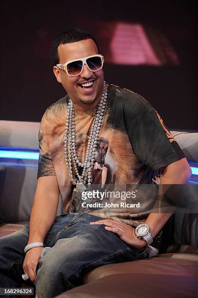 French Montana visits BET's "106 & Park" at BET Studios on May 6, 2013 in New York City.