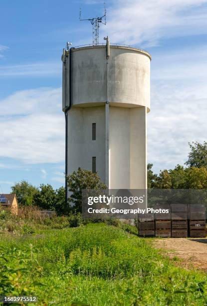 Water tower supplying housing at Rendlesham, Suffolk, England, UK.