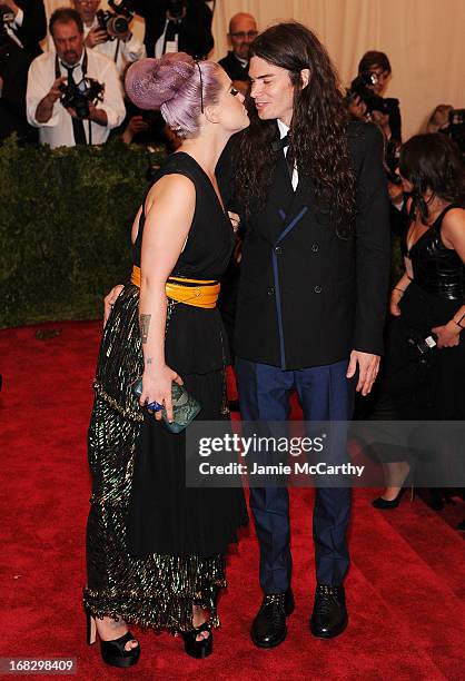 Kelly Osbourne and Matthew Mosshart attend the Costume Institute Gala for the "PUNK: Chaos to Couture" exhibition at the Metropolitan Museum of Art...