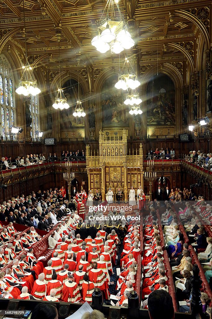 Queen Elizabeth II Attends The State Opening Of Parliament