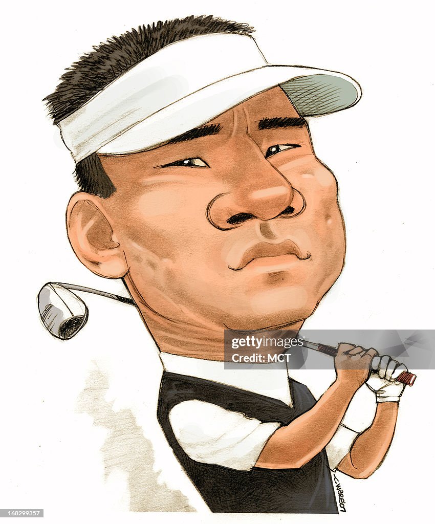KJ Choi caricature