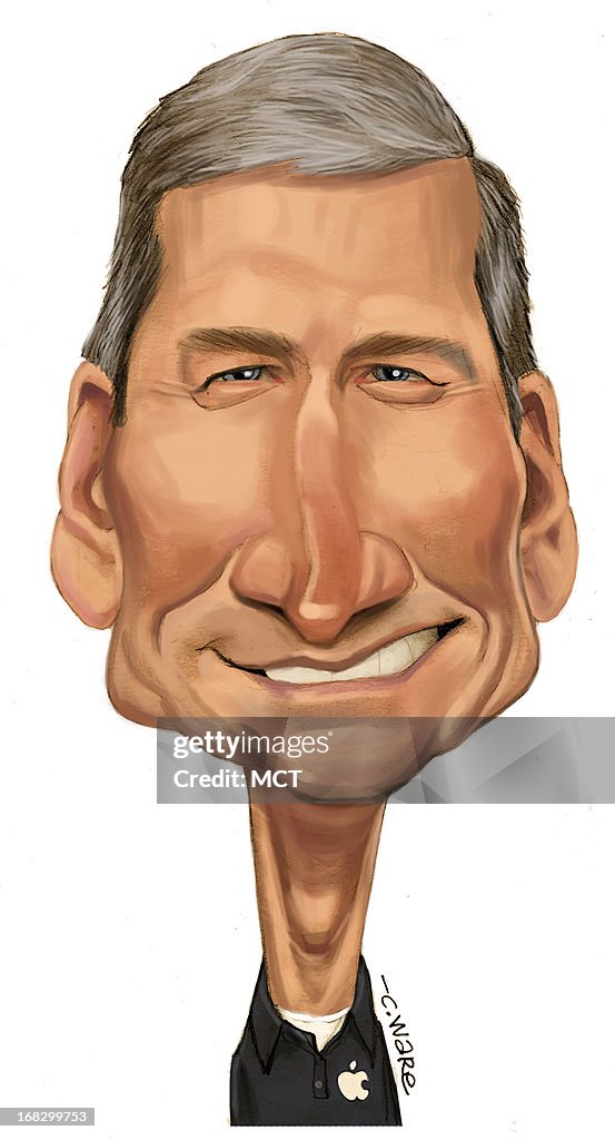 Chris Ware illustration of Apple CEO Tim Cook. News Photo - Getty Images Chris Ware illustration of Apple CEO Tim Cook. News Photo - Getty Images