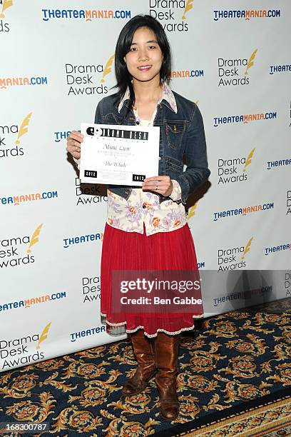 Set designer Mimi Lien attends The 2013 Drama Desk Nominees Reception at JW Marriott Essex House on May 8, 2013 in New York City.