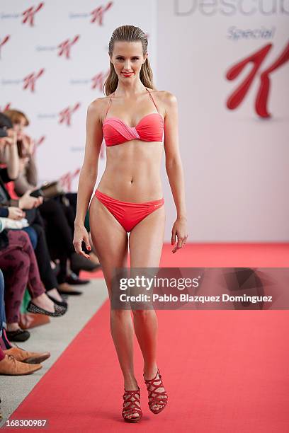 Astrid Klisans walks the runway during 'Special K' bathing suits collection presentation at Coam building on May 8, 2013 in Madrid, Spain.