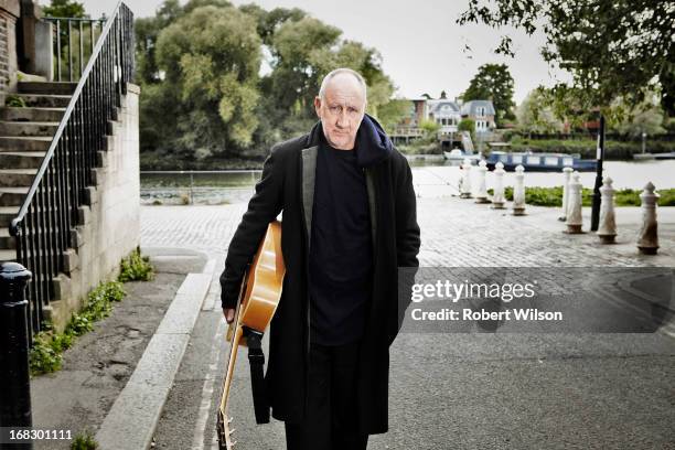 Legendary rock star and guitarist of the Who, Pete Townshend is photographed for the Times on September 11, 2012 in London, England.