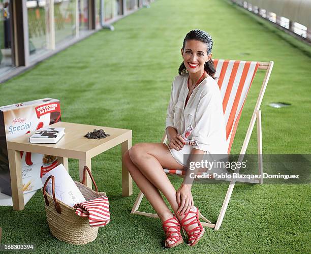 Noelia Lopez poses during 'Special K' bathing suits collection presentation at Coam building on May 8, 2013 in Madrid, Spain.