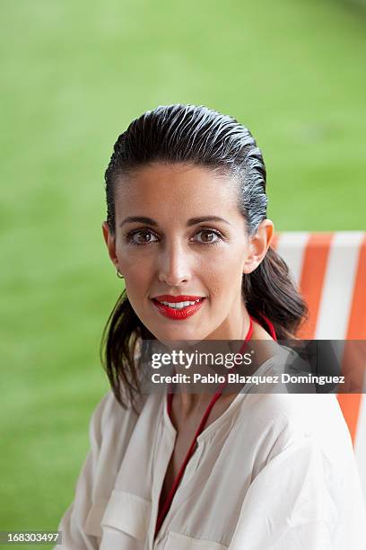 Noelia Lopez poses during 'Special K' bathing suits collection presentation at Coam building on May 8, 2013 in Madrid, Spain.