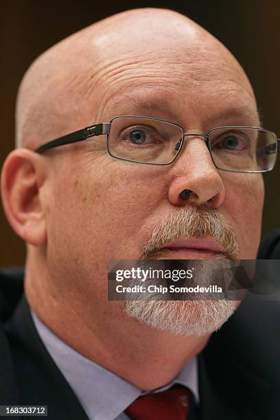 State Department foreign service officer and former deputy chief of mission/charge d'affairs in Libya, Gregory Hicks testifies before the House...