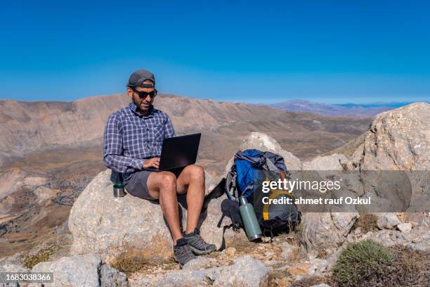 backpacking with a laptop How to Become Digital Nomad: Beginner's Guide 1,616 Laptop Hiking Stock Photos,
