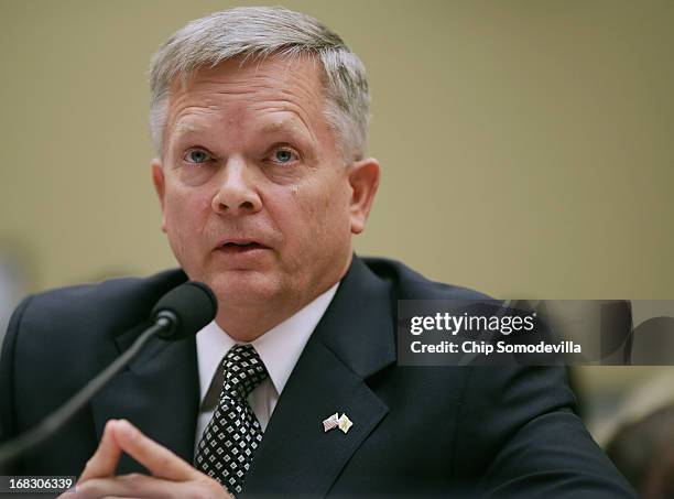 Acting Deputy Assistant Secretary of State for Counterterrorism Mark Thompson testifies before the House Oversight and Government Reform Committee...