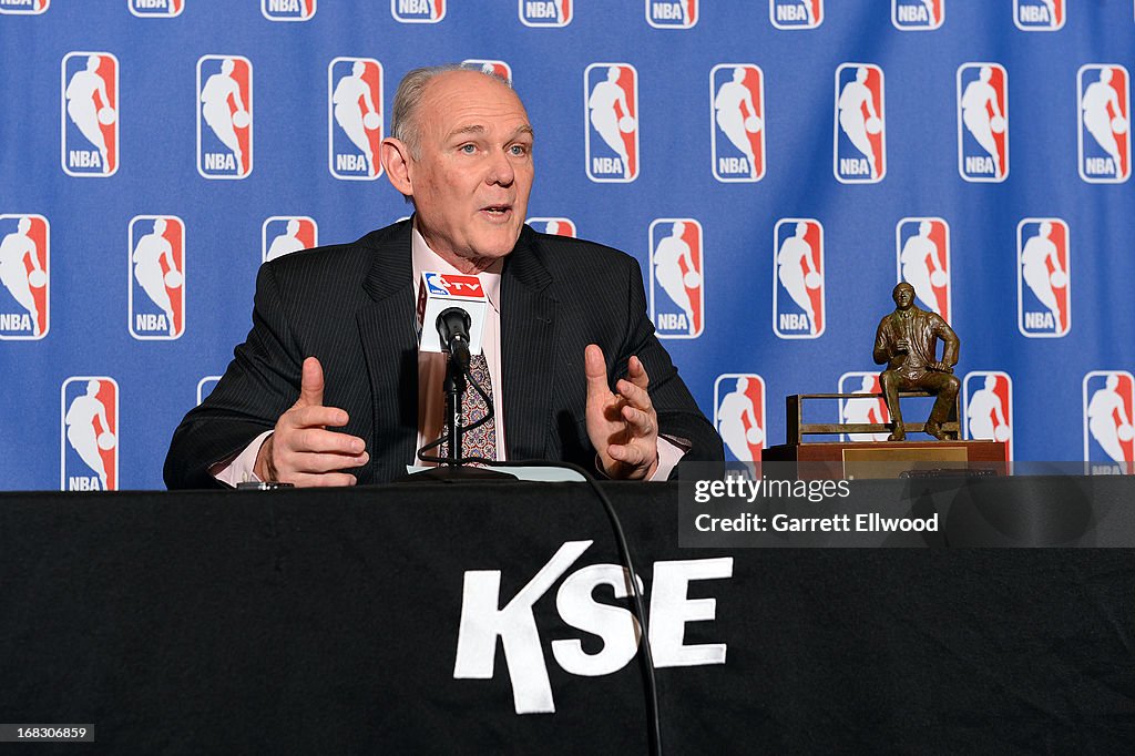 Denver Nuggets head Coach George Karl named 2012-2013 NBA Coach of the Year