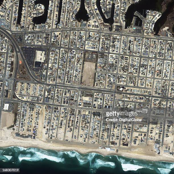This is a satellite image of Ortley Beach, New Jersey, United States collected on April 26, 2013.
