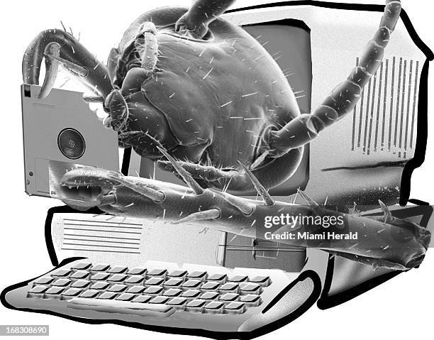 Bug Out Computer 290 Coming Out Of Computer Screen Stock Photos, High-Res Pictures, and ...