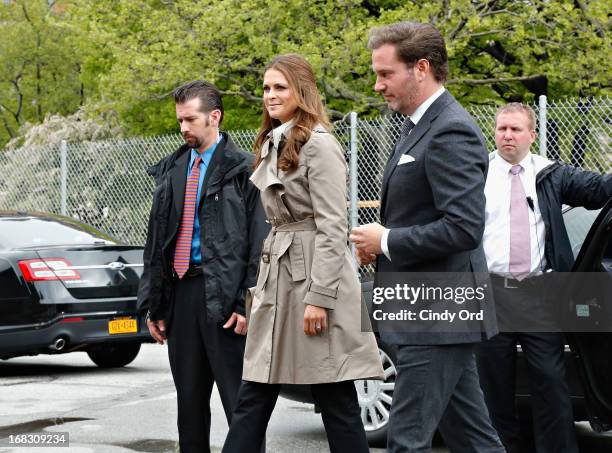 Princess Madeleine of Sweden joined by her fiance Chris O'Neill are seen visiting 'The Castle Clinton' in Battery Park on May 8, 2013 in New York...