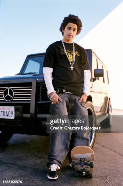 Professional skateboarder Paul Rodriguez Jr in December, 2004 in Studio City, California.