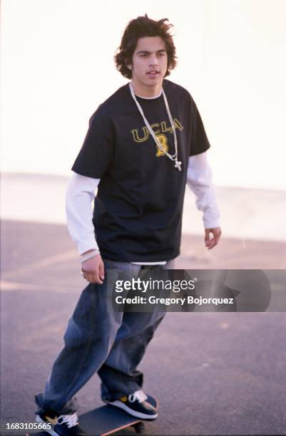 Professional skateboarder Paul Rodriguez Jr in December, 2004 in Studio City, California.