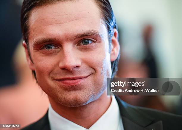 Sebastian Stan attends the Costume Institute Gala for the "PUNK: Chaos to Couture" exhibition at the Metropolitan Museum of Art on May 6, 2013 in New...