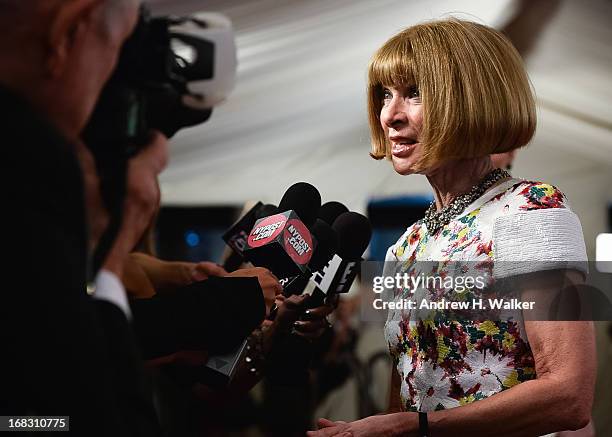 Anna Wintour attends the Costume Institute Gala for the "PUNK: Chaos to Couture" exhibition at the Metropolitan Museum of Art on May 6, 2013 in New...