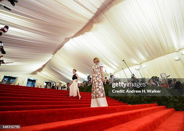Anna Wintour attends the Costume Institute Gala for the "PUNK: Chaos to Couture" exhibition at the Metropolitan Museum of Art on May 6, 2013 in New...