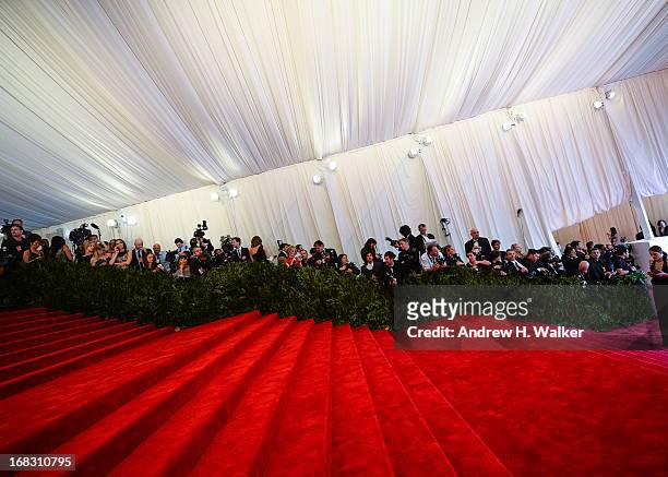 General view of atmosphere at the Costume Institute Gala for the "PUNK: Chaos to Couture" exhibition at the Metropolitan Museum of Art on May 6, 2013...
