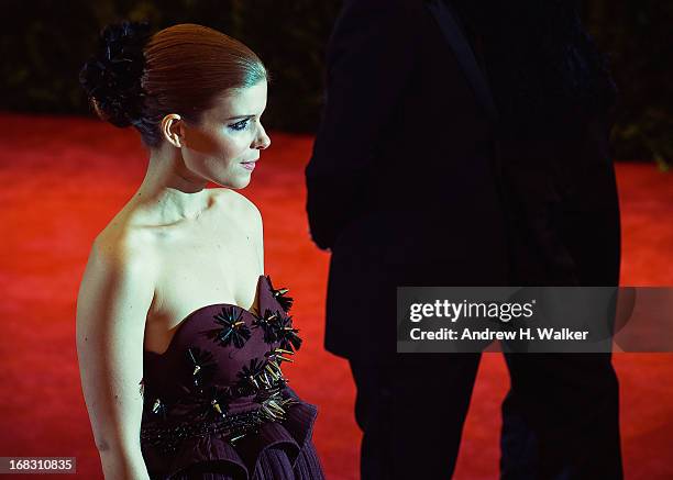 Kate Mara attends the Costume Institute Gala for the "PUNK: Chaos to Couture" exhibition at the Metropolitan Museum of Art on May 6, 2013 in New York...