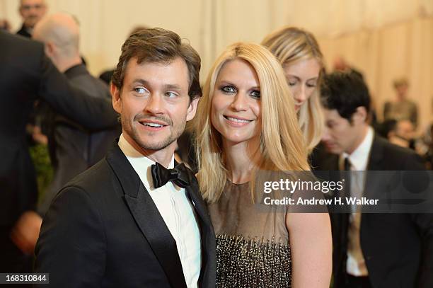 Hugh Dancy and Claire Danes attend the Costume Institute Gala for the "PUNK: Chaos to Couture" exhibition at the Metropolitan Museum of Art on May 6,...