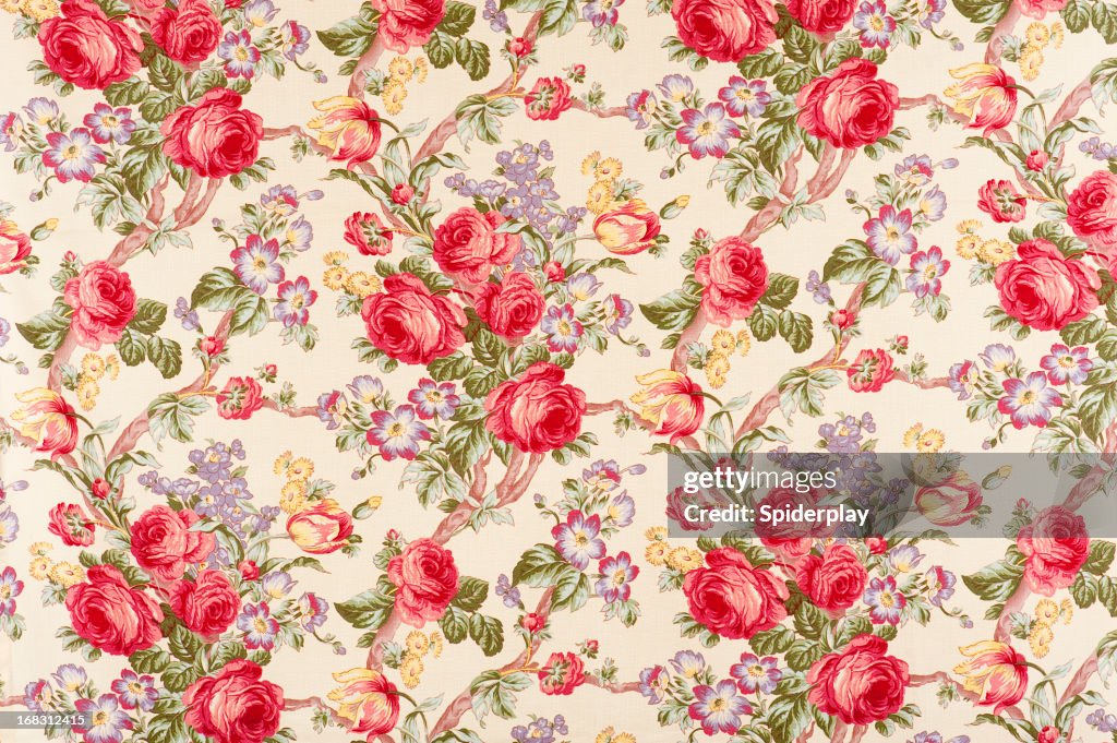 Debonair Antique Floral Fabric