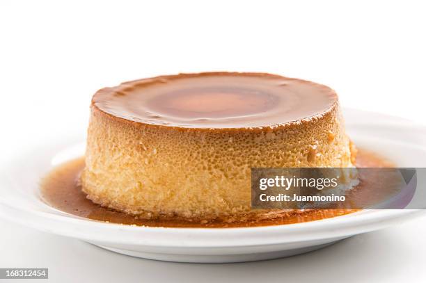 flan - pudim-de-leite imagens e fotografias de stock