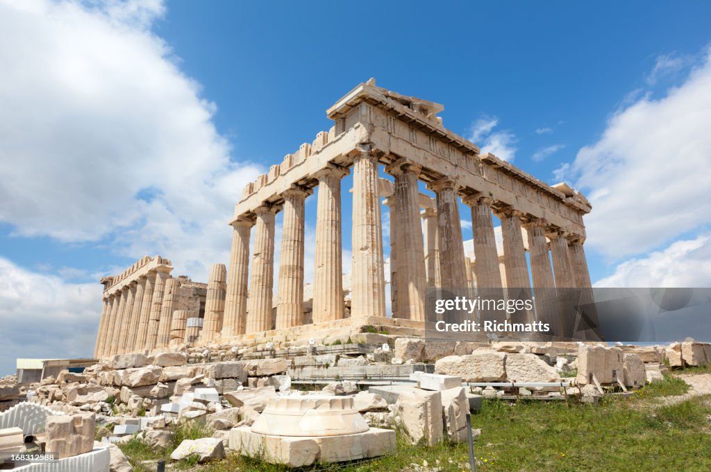 ギリシャます。パルテノン神殿、Scaffolds ます。