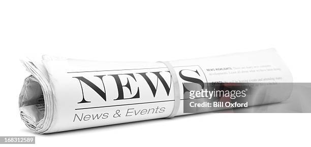 concept newspaper, rolled up - the media stock pictures, royalty-free photos & images