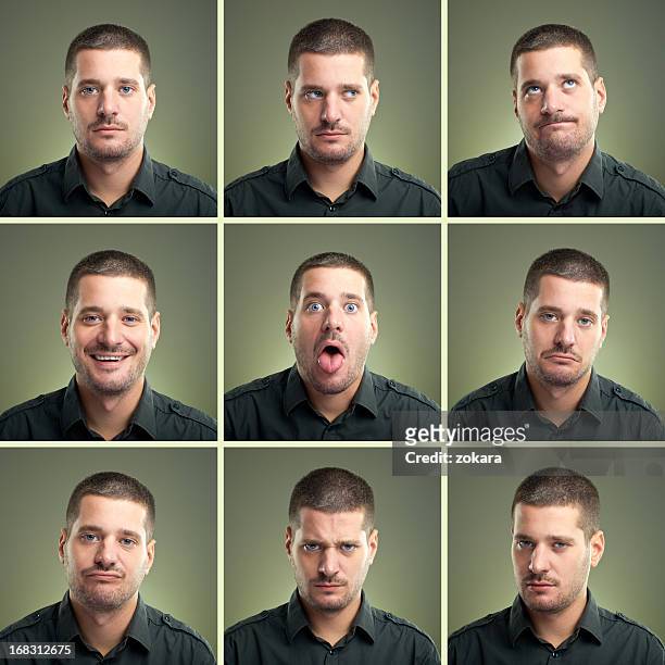 facial expressions - part of a series stock pictures, royalty-free photos & images