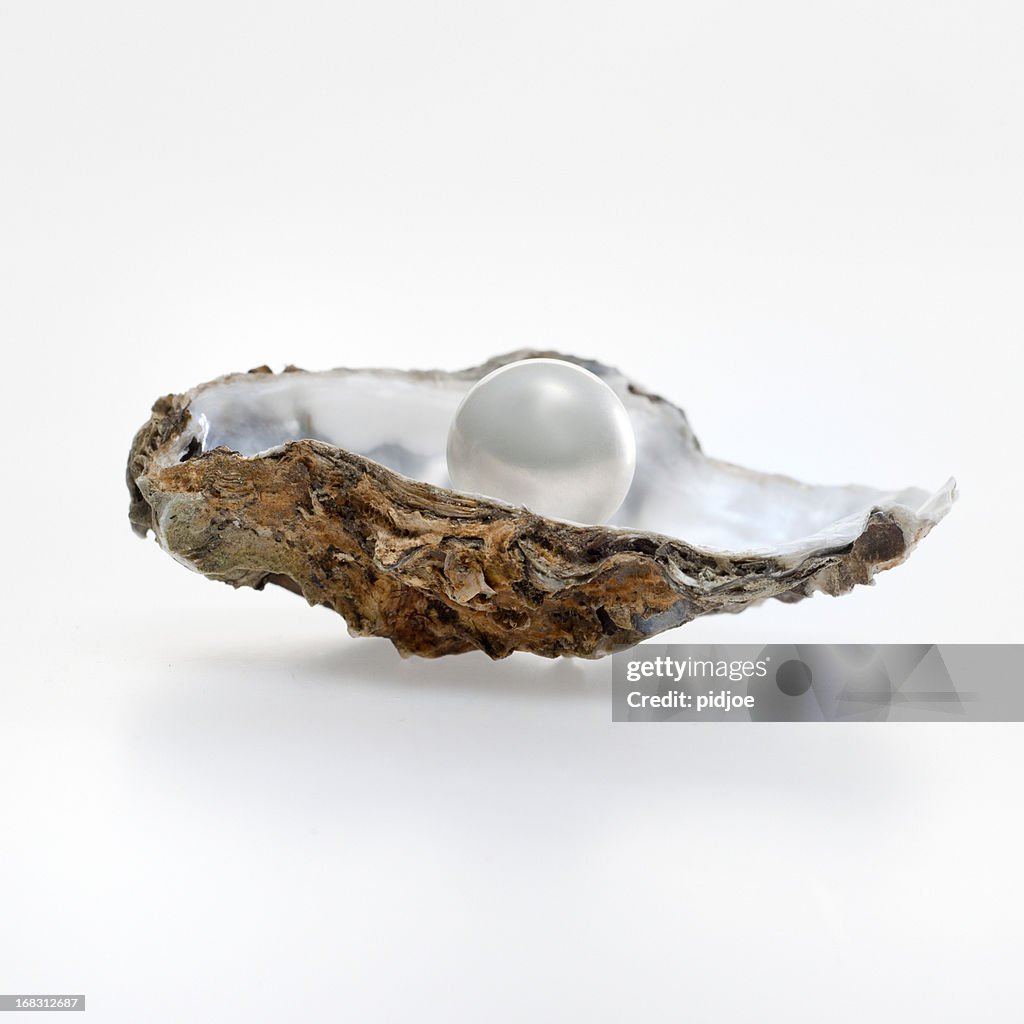 Pearl in oyster shell