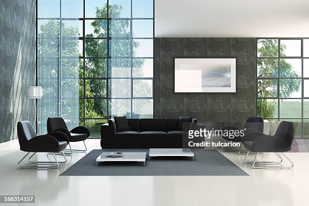 modern interior - lobby screen stock pictures, royalty-free photos & images