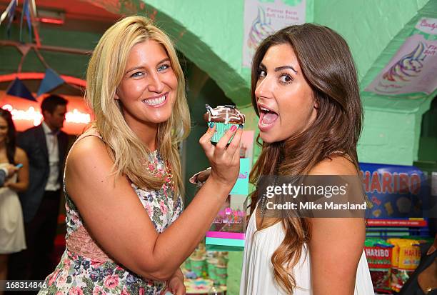 Cheska Hull and Gabriella Ellis attend the Blue Cross tea party on May 8, 2013 in London, England.