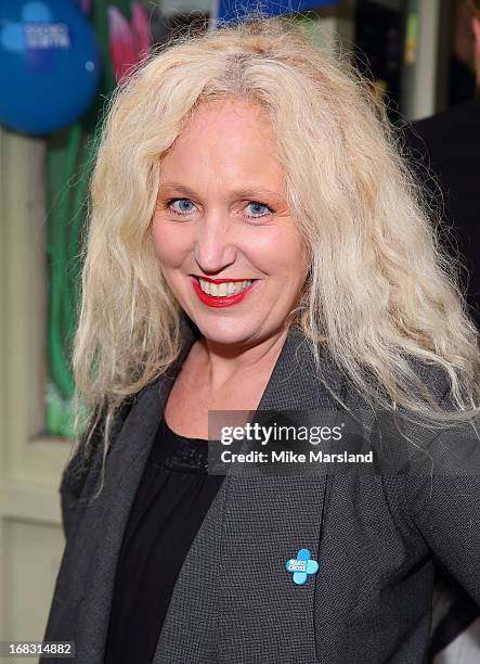 Debbie Bright attends the Blue Cross tea party on May 8, 2013 in London, England.