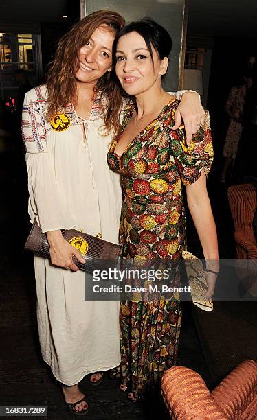 Miss D and Pearl Lowe attend a book launch party for "Pearl Lowe's Vintage Craft: 50 Craft Projects and Home Styling Advice" by Pearl Lowe at Soho...